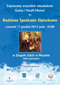 ZAPROSZENIE NA RODZINNE SPOTKANIE OPŁATKOWE