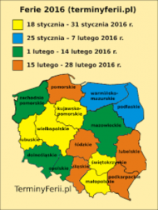 FERIE 2016 W SZKOŁACH I GOKu