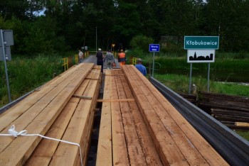 Remont gminnego mostu w Kłobukowicach