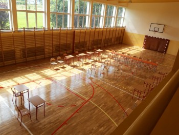 Sala gimnastyczna przy ZSP w Jaskrowie jak nowa