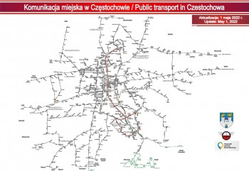 Schemat komunikacji miejskiej