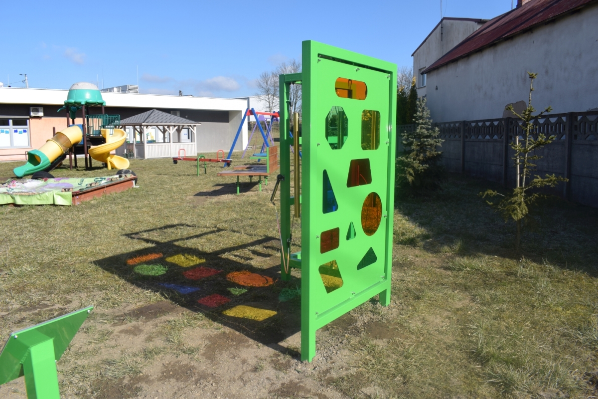 Sensoryczny plac zabaw w Przedszkolu w Wancerzowie