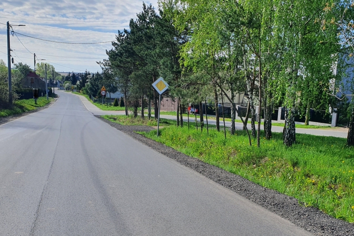 Modernizacja drogi powiatowej 1038S w Małusach Wielkich