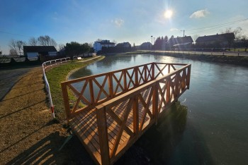 Zagospodarowanie terenu przy zbiorniku wodnym w Krasicach