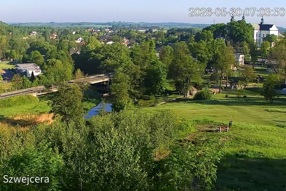 Panorama Mstowa z kamery obrotowej