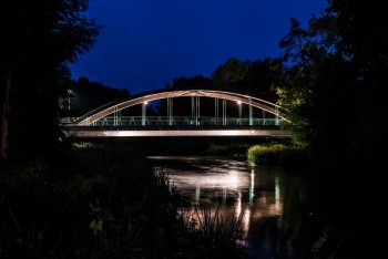 Most na rzece "Warcie" oficjalnie rozświetlony !