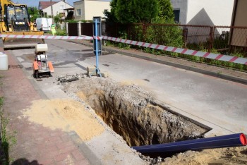 Przebudowa sieci wodociągowej na ul. Kilińskiego w Mstowie