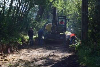 Przebudowa ulicy Jaskrowskiej w Wancerzowie - rozpoczęcie prac