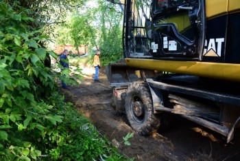 Przebudowa ulicy Jaskrowskiej w Wancerzowie - rozpoczęcie prac