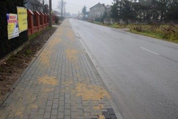 Budowa chodnika przy drodze powiatowej 1040S w Kobyłczycach - I etap