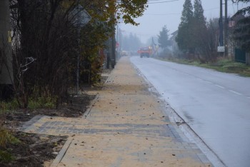 Budowa chodnika przy drodze powiatowej 1040S w Kobyłczycach - I etap