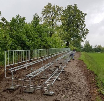 Nowoczesna trybuna na stadionie „Iskry” Mokrzesz