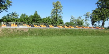 Nowoczesna trybuna na stadionie „Iskry” Mokrzesz