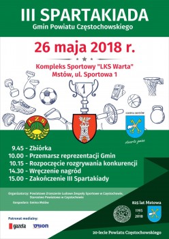III Spartakiada Gmin Powiatu Częstochowskiego - Mstów, 26.05.2018