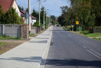 Budowa chodnika w Kobyłczycach - II etap zakończony (2018r.)