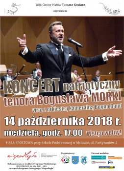 Koncert patriotyczny tenora Bogusława Morki