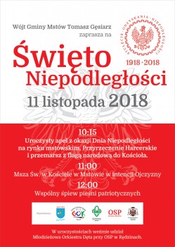 Święto Niepodległości w Mstowie - 11.11.2018r