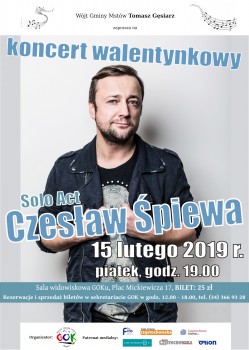 Czesław Mozil na Walentynki - GOK w Mstowie, 15.02.2019r.