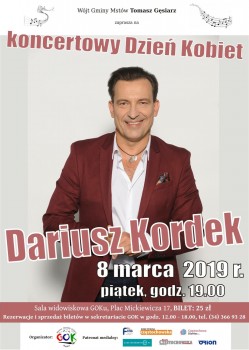 Koncertowy Dzień Kobiet w GOKu - Dariusz Kordek, 08.03.2019