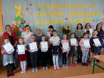 V Międzyszkolny Konkurs Plastyczny "Wiosenny Bukiet" - Kuchary, 04.04.2019