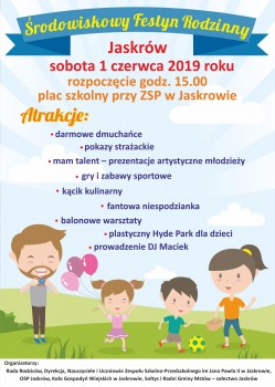 II Środowiskowy Festyn Rodzinny w Jaskrowie - 01.06.2019