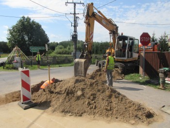 III etap budowy chodnika w Kobyłczycach - rozpoczęcie prac