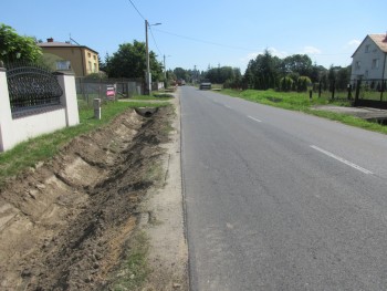 III etap budowy chodnika w Kobyłczycach - rozpoczęcie prac