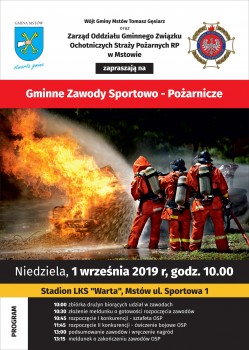 Gminne Zawody Sportowo-Pożarnicze 01.09.2019r