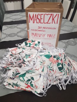 Maseczki ochronne od KGW Brzyszów i KGW Małusy Małe