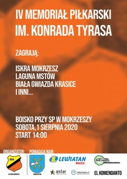 IV Memoriał Piłkarski im. Konrada Tyrasa - 01.08.2020