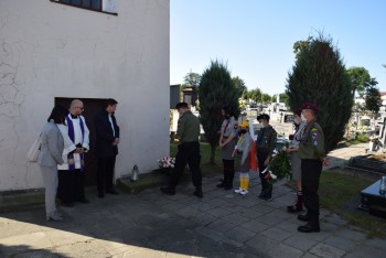 Pogrzeb osób rozstrzelanych w lesie jaskrowskim w 1939r. -cmentarz Mstów 21.09.2020