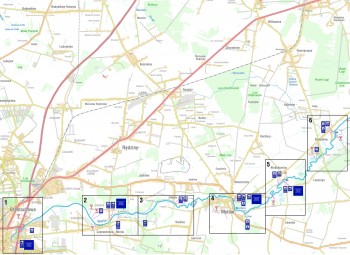 Oznakowanie szlaku kajakowego na rzece Warcie - ŚOT 2020