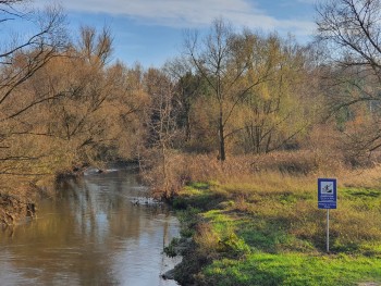 Oznakowanie szlaku kajakowego na rzece Warcie - ŚOT 2020