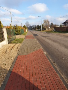 Chodnik w Kłobukowicach - II etap