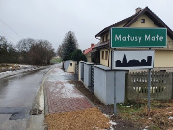 Budowa chodnika w Małusach Małych - etap I