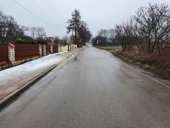 Budowa chodnika w Małusach Małych - etap I