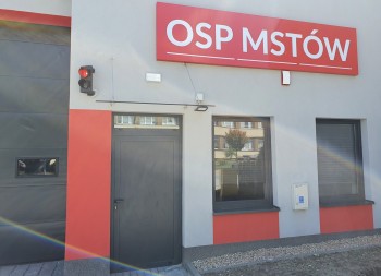 "Budowa garaży dla OSP Mstów"