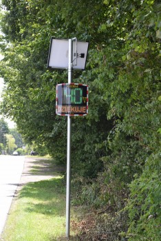 Radarowe wyświetlacze prędkości w Jaskrowie