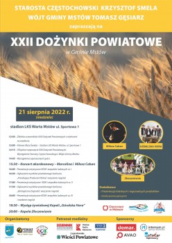 XXII Dożynki Powiatu Częstochowskiego - Mstów, 21.08.2022