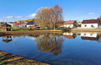 Oczyszczenie zbiornika wodnego w Kobyłczycach - 