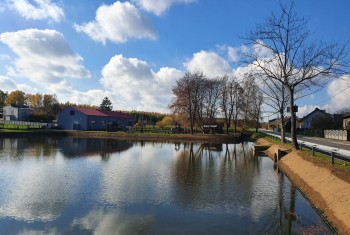 Oczyszczenie zbiornika wodnego w Kobyłczycach - 