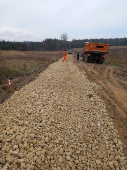 Remont drogi transportu rolnego w Siedlcu