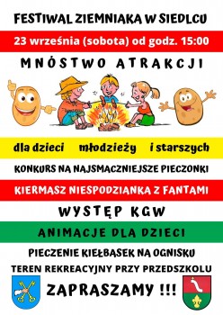 "Festiwal Ziemniaka" w Siedlcu 23.09.2023