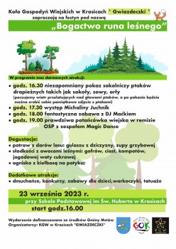 "Bogactwo runa leśnego" w Krasicach - 23.09.2023