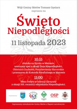 Święto Niepodległości 11.11.2023