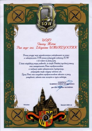 PO WIZYCIE ŻOŁNIERZY W MSTOWIE