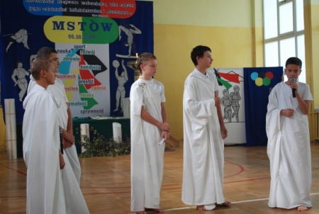 BUDOWA HALI SPORTOWEJ PRZY GIMNAZJUM W MSTOWIE