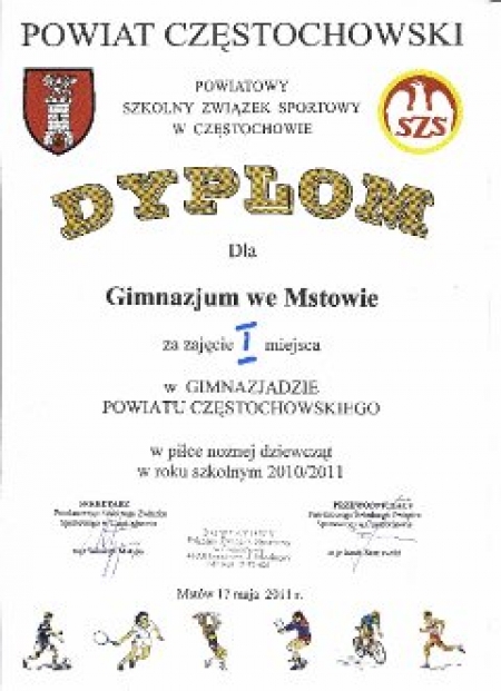 PIŁKARKI MISTRZEM POWIATU