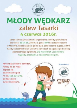 ZAWODY SPŁAWIKOWE "MŁODY WĘDKARZ"