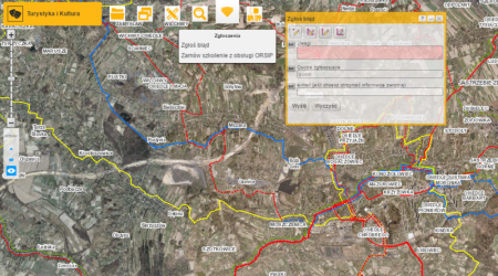 MAPA SZLAKÓW ROWEROWYCH I TURYSTYCZNYCH WOJ.ŚLĄSKIEGO